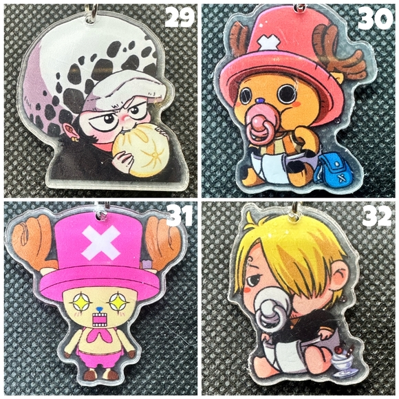 One Piece Luffy Baby KBK Acrylic Keychains - Picture 8 of 9